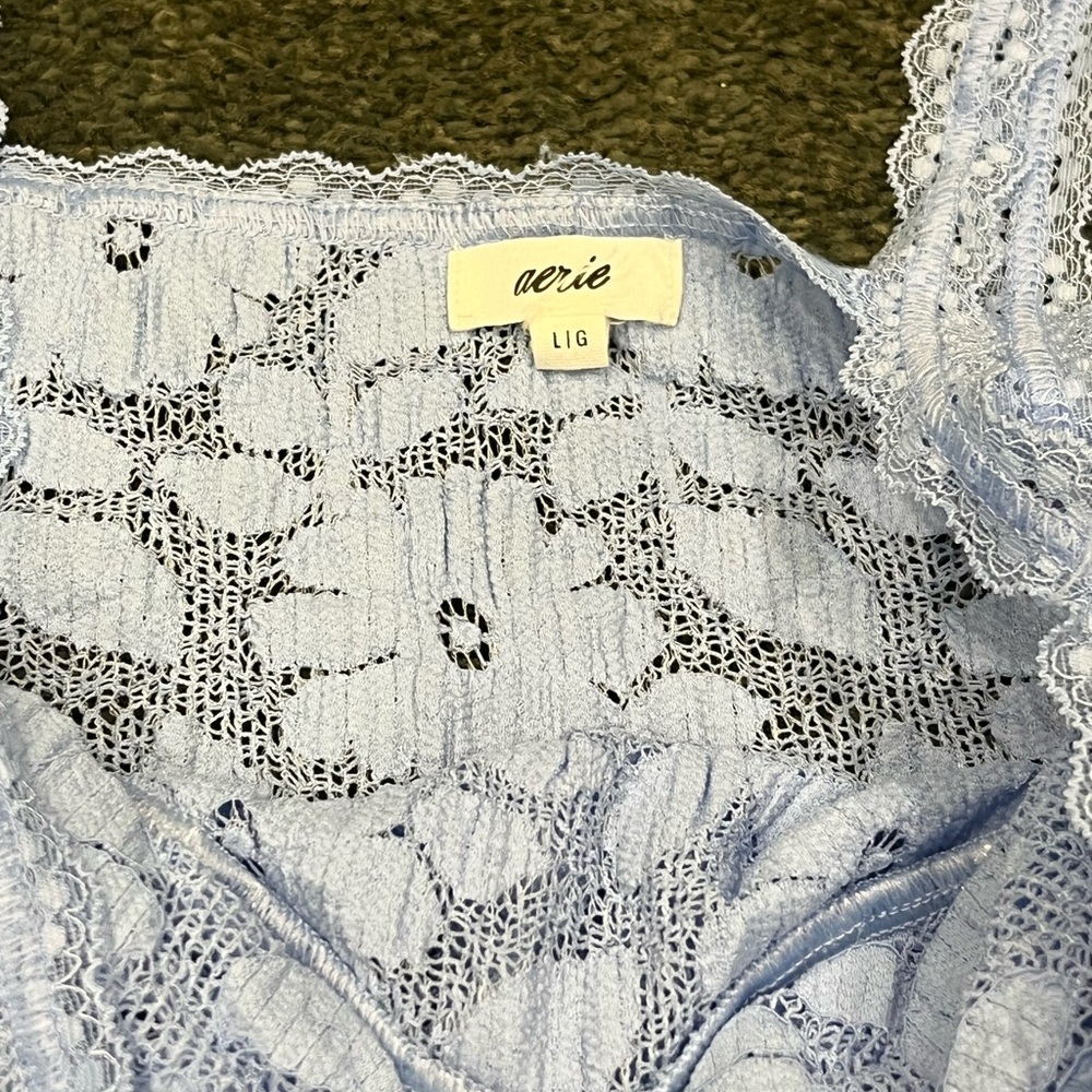 aerie Light Blue Lace nightie dress - Picture 6 of 7